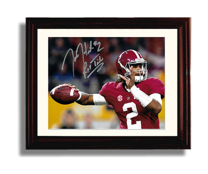 Alabama Autograph Print - Jalen Hurts Roll Tide - Crimson Commander