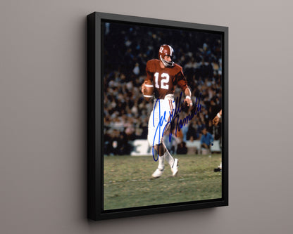 Alabama Autograph Print - Joe Namath & Bear Bryant Sideline - Broadway Joe Meets The Bear