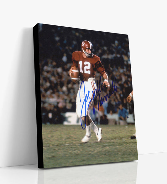 Alabama Autograph Canvas - Joe Namath - Broadway Joe Beginnings