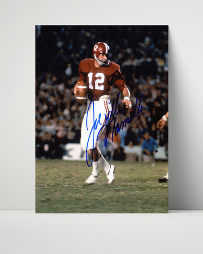 Alabama Autograph Print - Joe Namath & Bear Bryant Sideline - Broadway Joe Meets The Bear