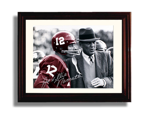 Alabama Autograph Print - Joe Namath - Broadway Joe Beginnings