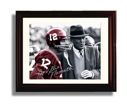 Alabama Autograph Print - Joe Namath - Broadway Joe Beginnings