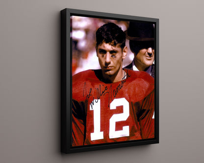Alabama Autograph Print - Joe Namath with Bear Bryant - Crimson Legends
