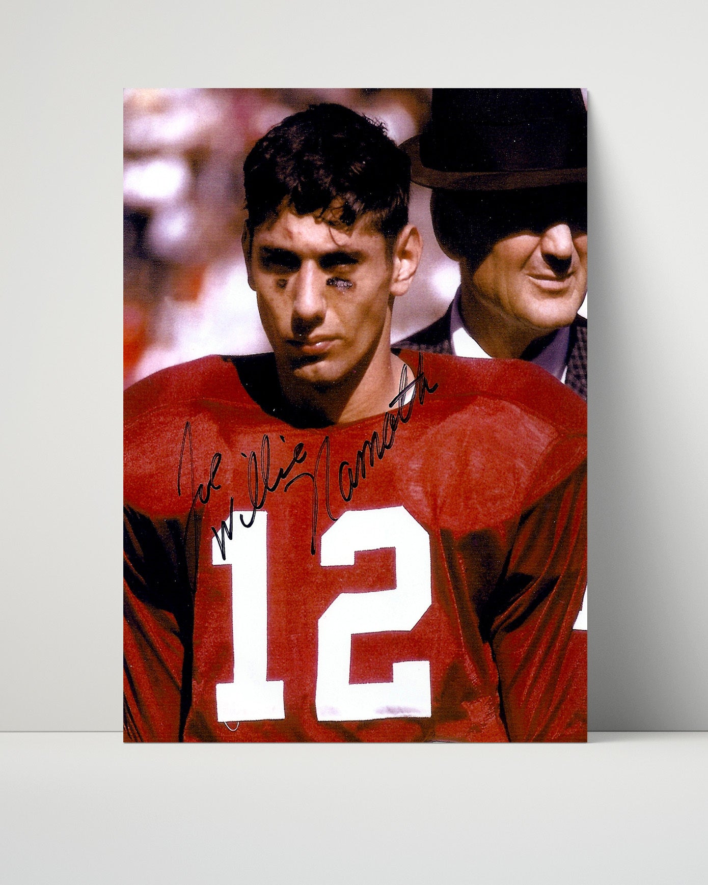 Alabama Autograph Print - Joe Namath with Bear Bryant - Crimson Legends