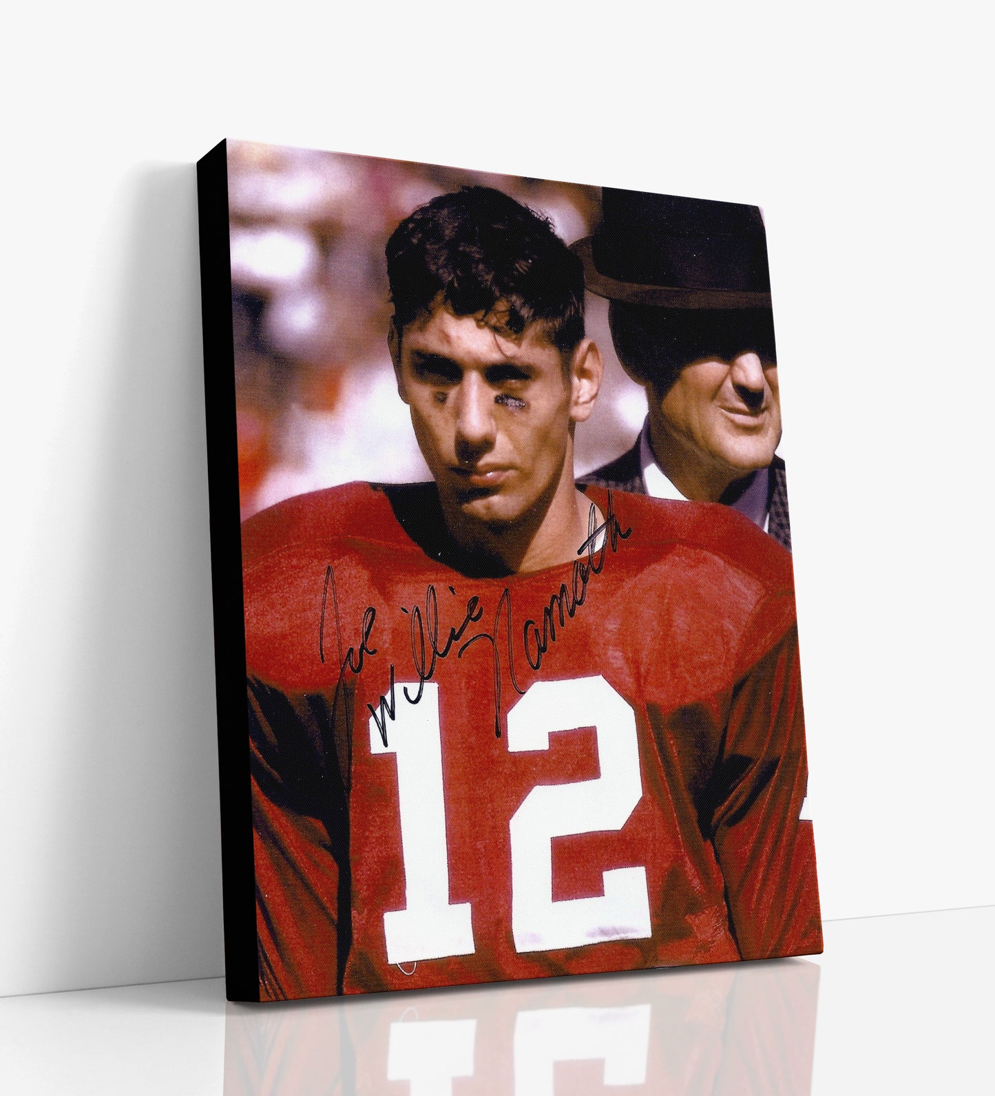 Alabama Autograph Canvas - Joe Namath with Bear Bryant - Crimson Legends