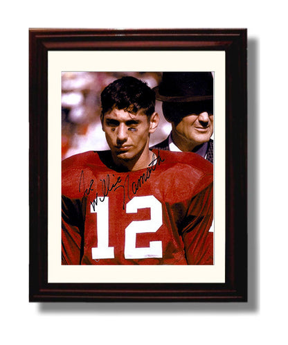 Alabama Autograph Print - Joe Namath with Bear Bryant - Crimson Legends