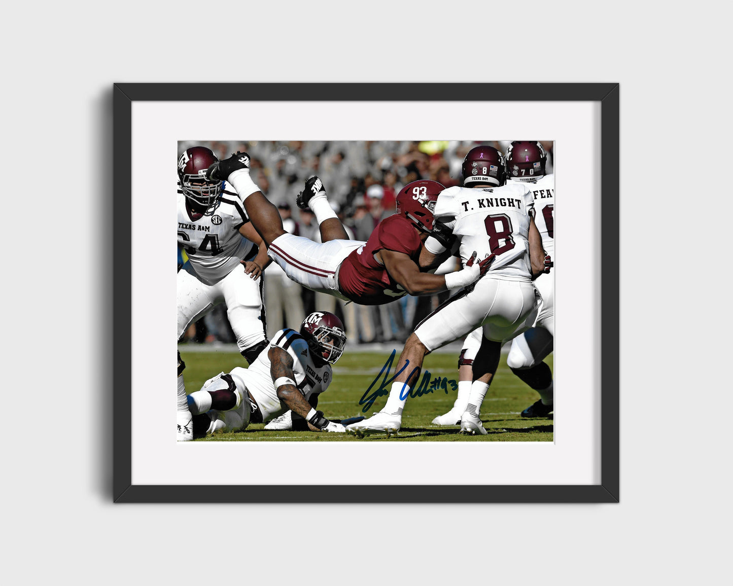Alabama Autograph Print - Jonathan Allen Sack - Superman Smash