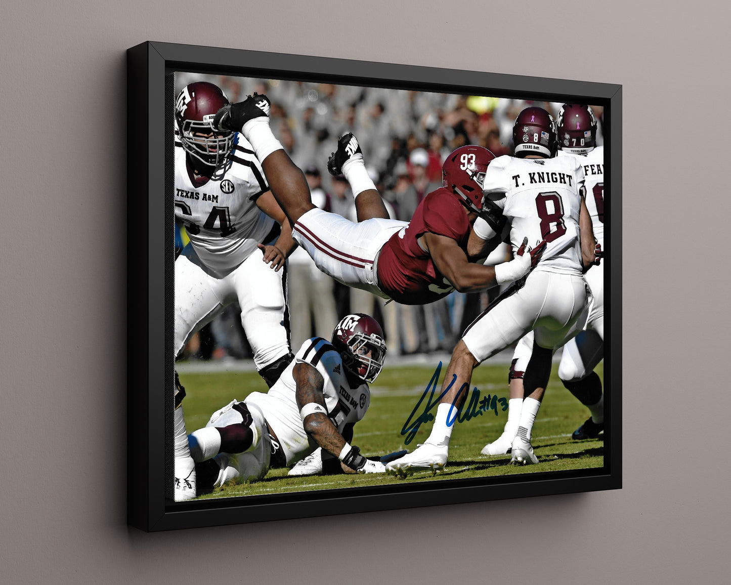 Alabama Autograph Print - Jonathan Allen Sack - Superman Sack