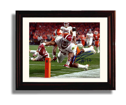 Alabama Autograph Print - Kenyan Drake Dive for Title Number 16