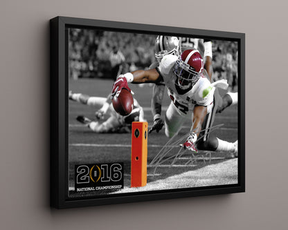 Alabama Autograph Print - Kenyan Drake Dive for Number 16 Spotlight - Reach of glory