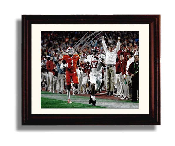 Alabama Autograph Print - Kenyan Drake Sideline Sprint - House call