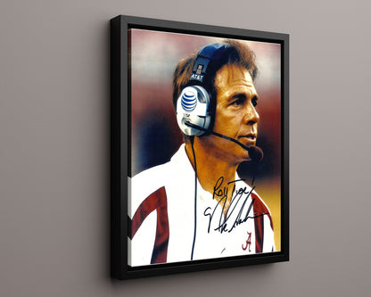 Alabama Autograph Print - Nick Saban - Crimson Commander