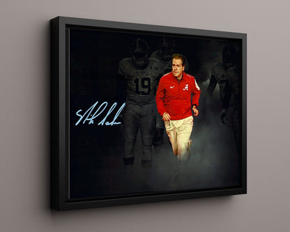 Alabama Autograph Print - Nick Saban Crystal Ball - Trophy Time