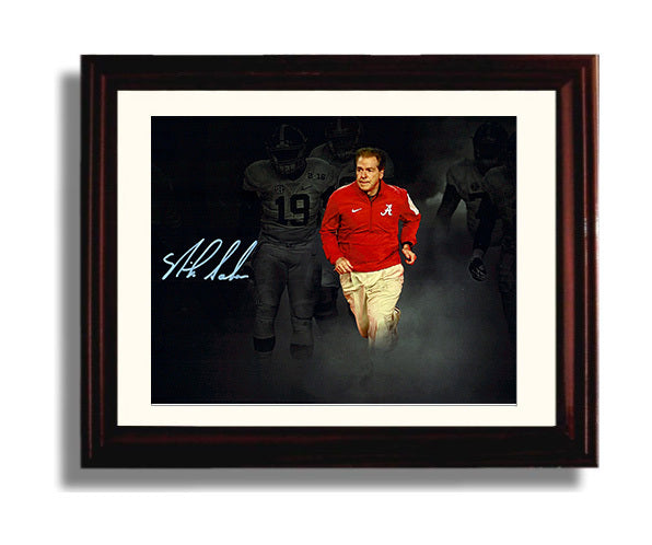 Alabama Autograph Print - Nick Saban Crystal Ball - Trophy Time