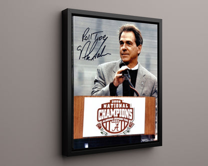 Alabama Autograph Print - Nick Saban , Henry & Ragland - 2015 Team