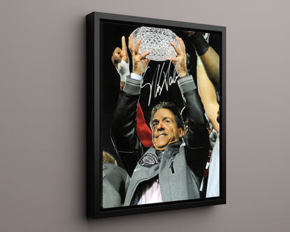 Alabama Autograph Print - Nick Saban - Roll Tide Strategist