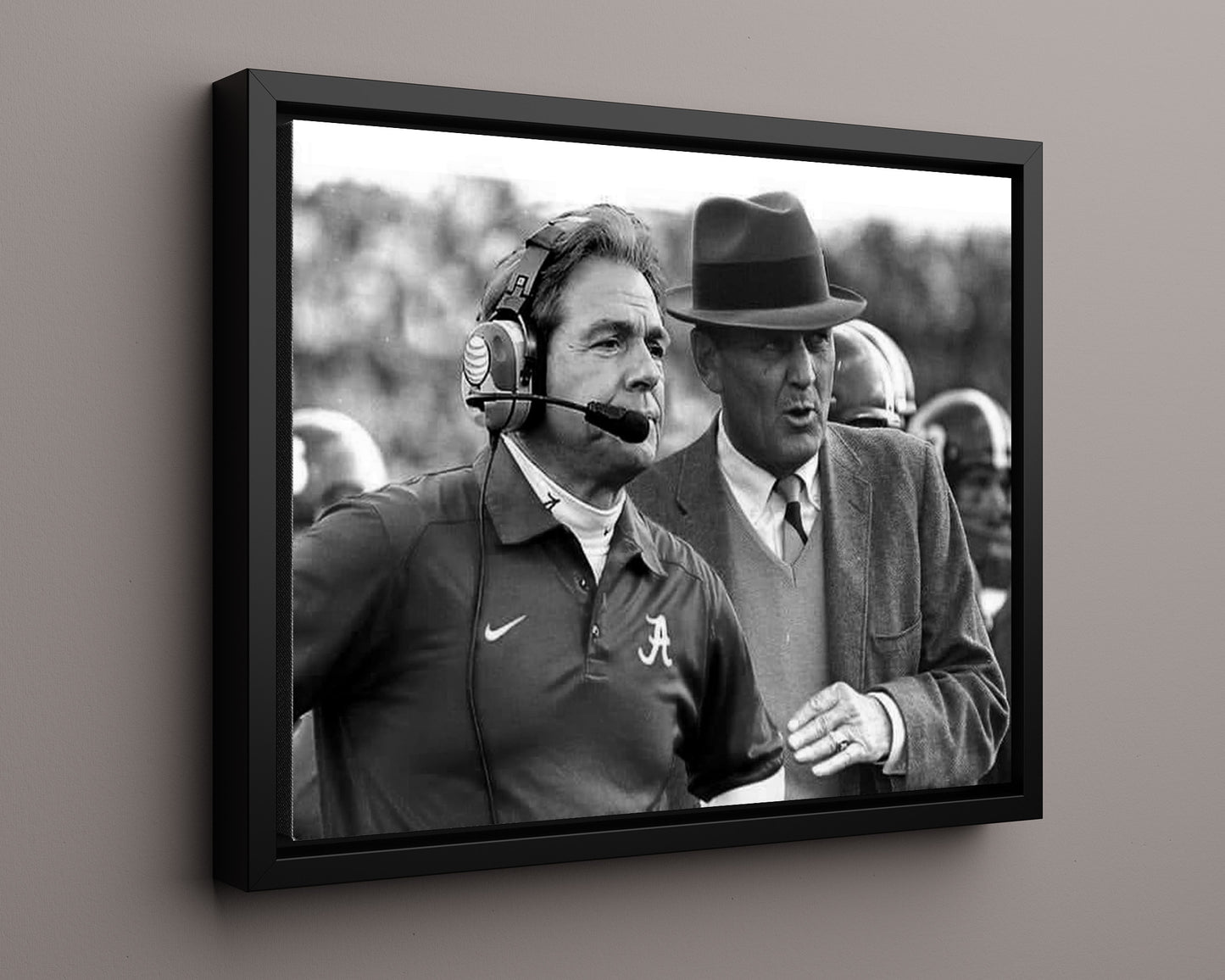 Alabama Autograph Print - Saban & The Bear - Timeless Titans