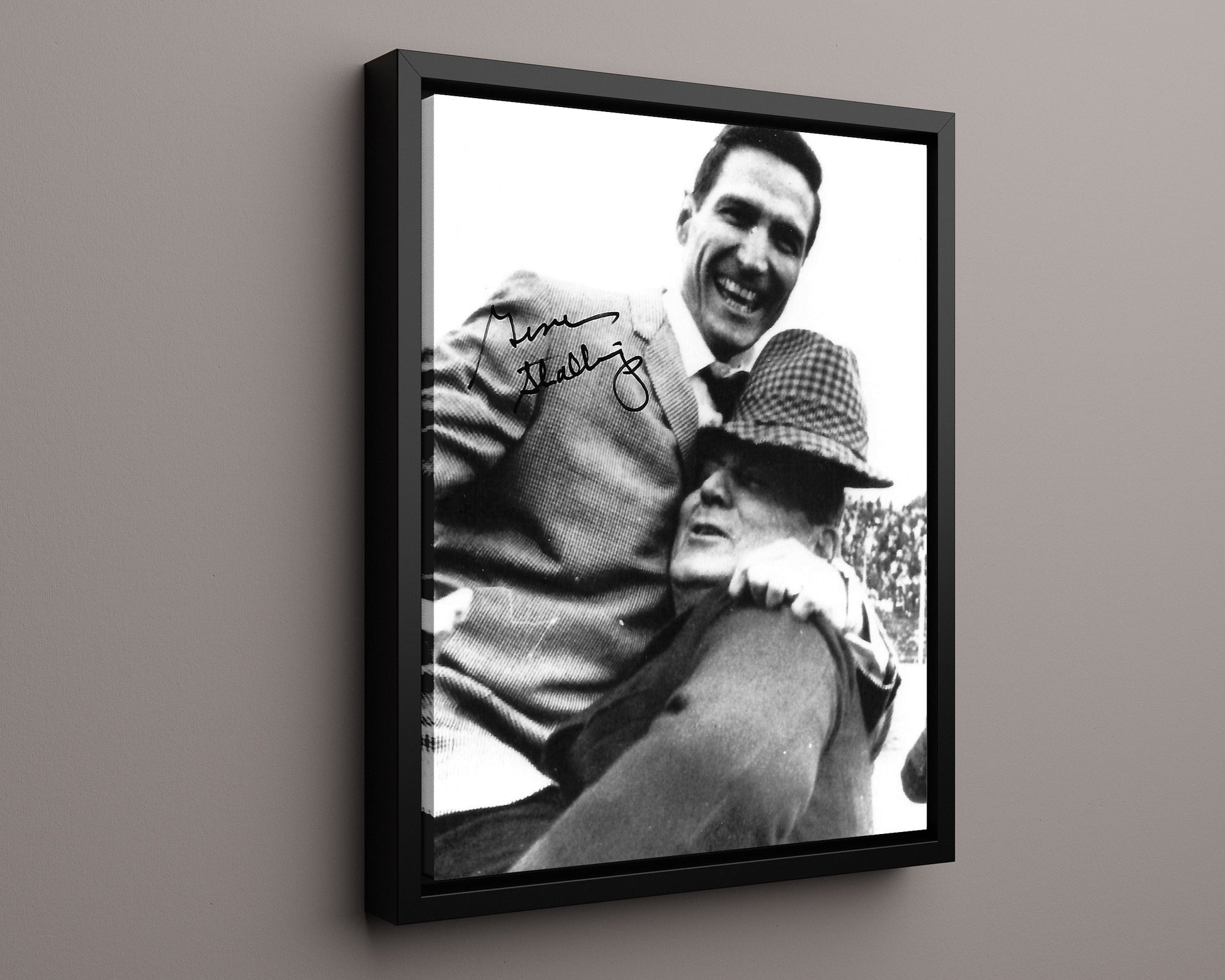 Alabama Autograph Print - Stallings & Bear - Student Beats Teacher College FSPrints Floating Canvas 16x20