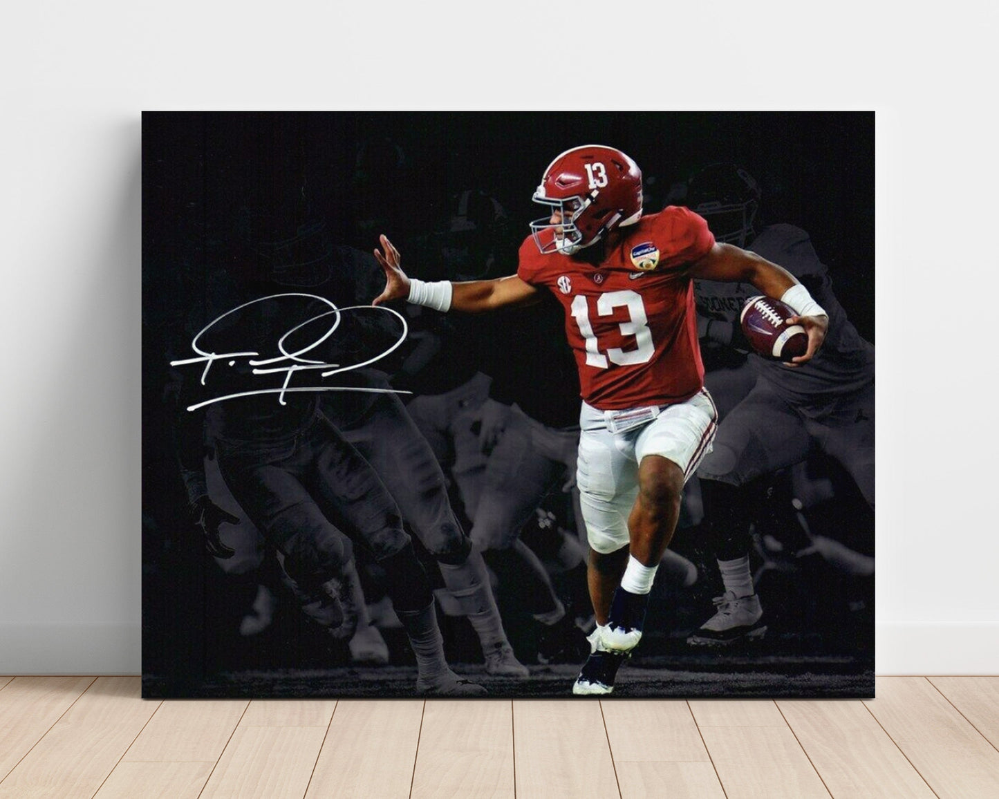 Alabama Autograph Print - Tua Tagovailoa Heisman - Pose Perfect College FSPrints Poster 16x20