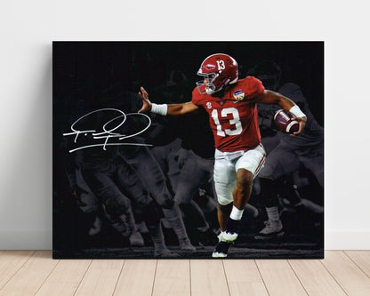 Alabama Autograph Print - Tua Tagovailoa Heisman - Pose Perfect