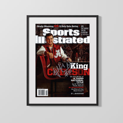 Alabama Autograph SI Print - AJ McCarron - King Crimson