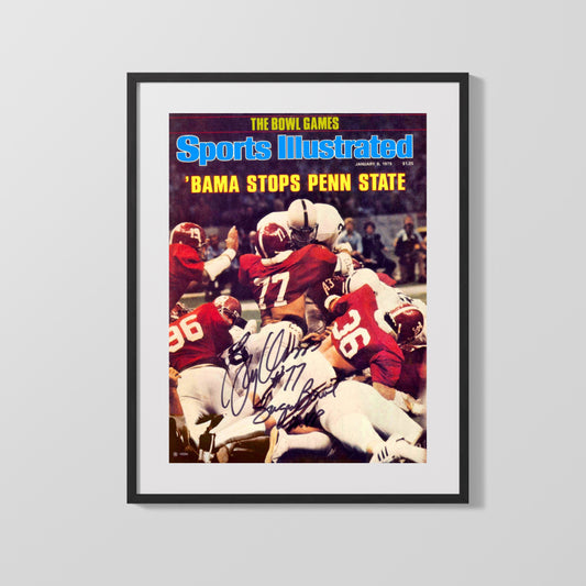 Alabama Autograph SI Print - Barry Krause - Goal Line Stand