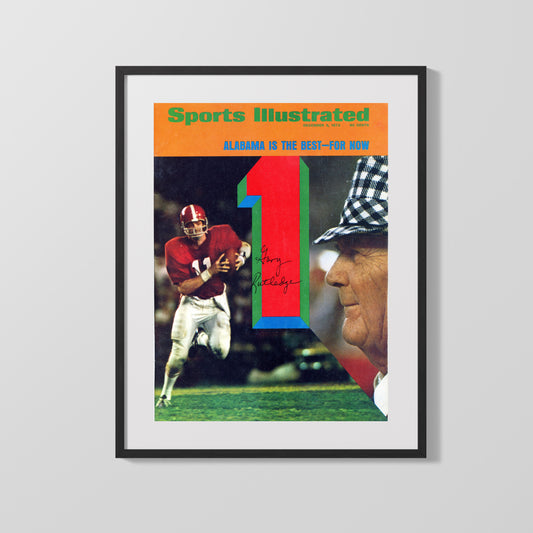 Alabama Autograph SI Print - Bear Bryant & Gary Rutledge - Bama No 1