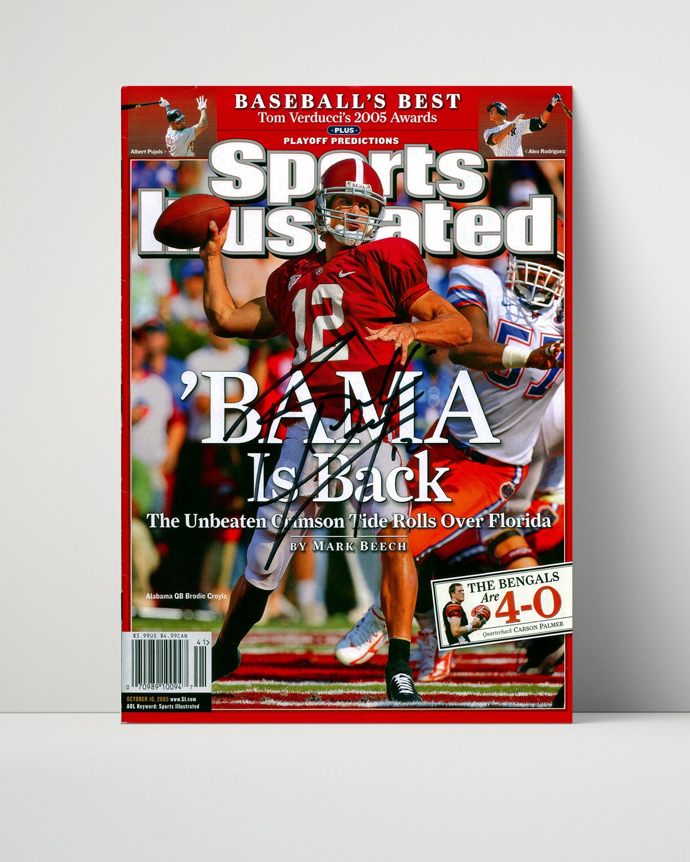 Alabama Autograph SI Print - Brodie Croyle - Bama is Back