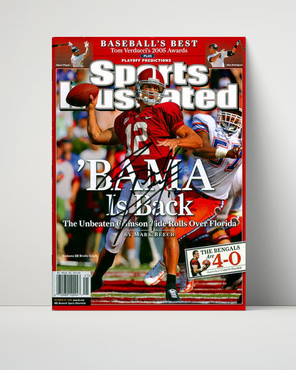 Alabama Autograph SI Print - Brodie Croyle - Bama is Back