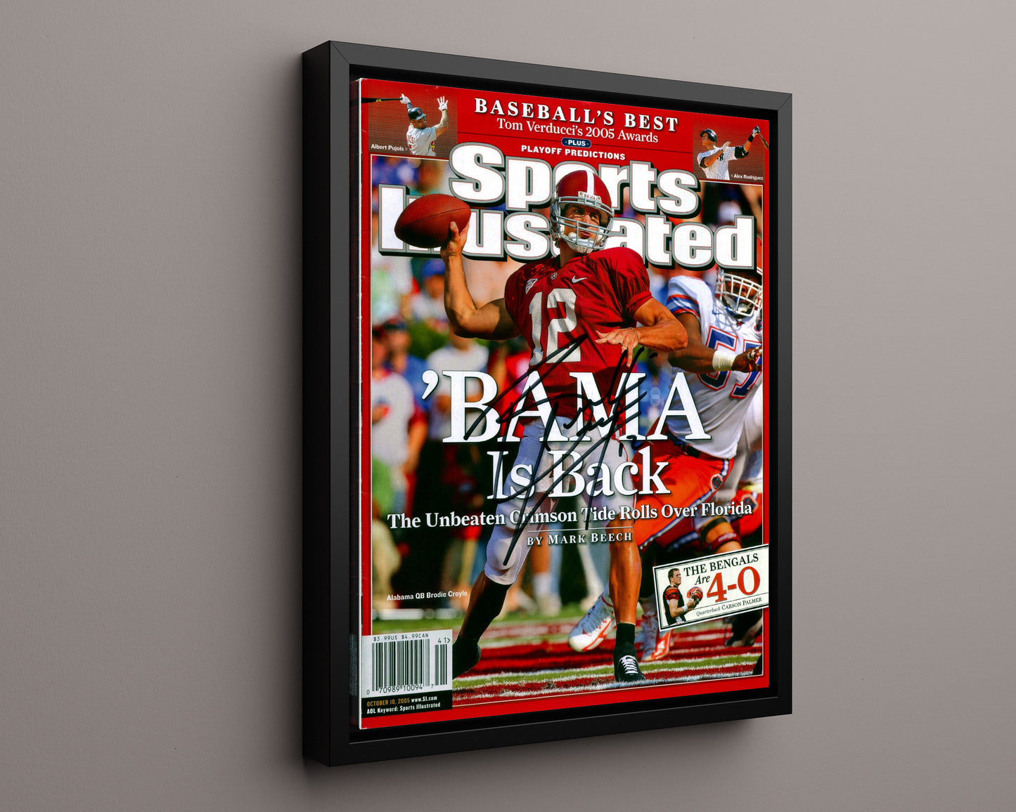 Alabama Autograph SI Print - Brodie Croyle - Bama is Back