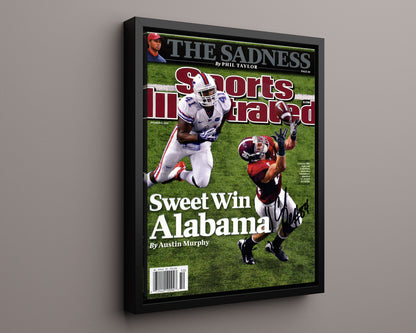 Alabama Autograph SI Print - Colin Peek - Sweet Win Alabama