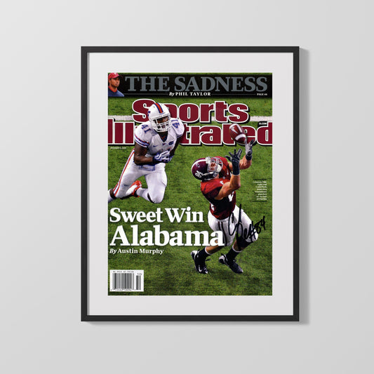 Alabama Autograph SI Print - Colin Peek - Sweet Win Alabama College FSPrints Gallery Frame 16x20