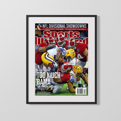 Alabama Autograph SI Print - Crimson Tide - Too Much Bama