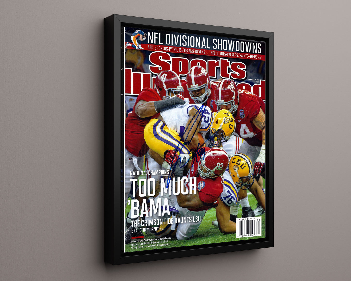 Alabama Autograph SI Print - Crimson Tide - Too Much Bama