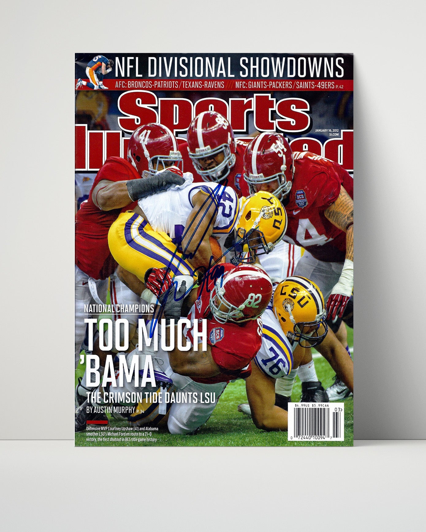 Alabama Autograph SI Print - Crimson Tide - Too Much Bama