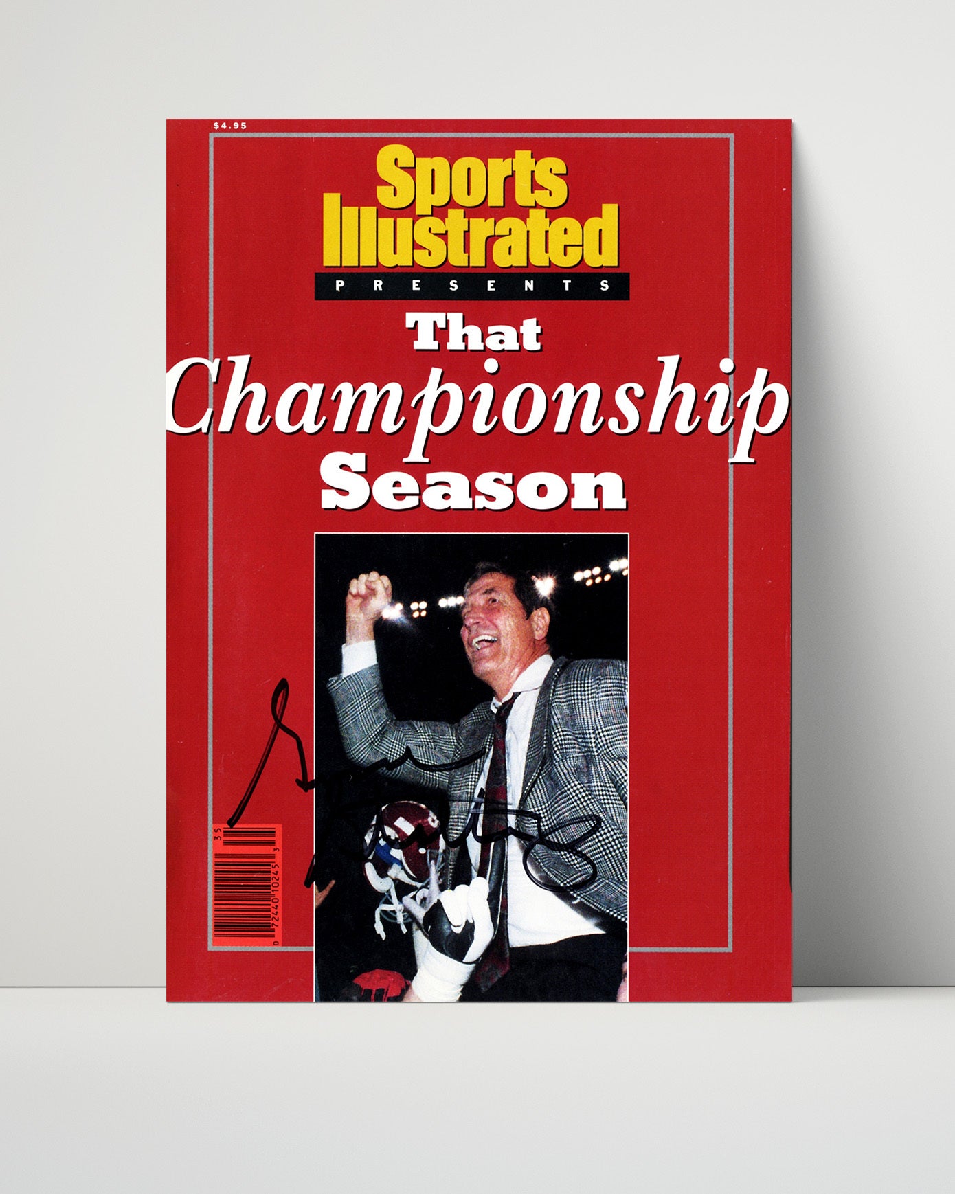 Alabama Autograph SI Print - Gene Stallings - That Championship Season