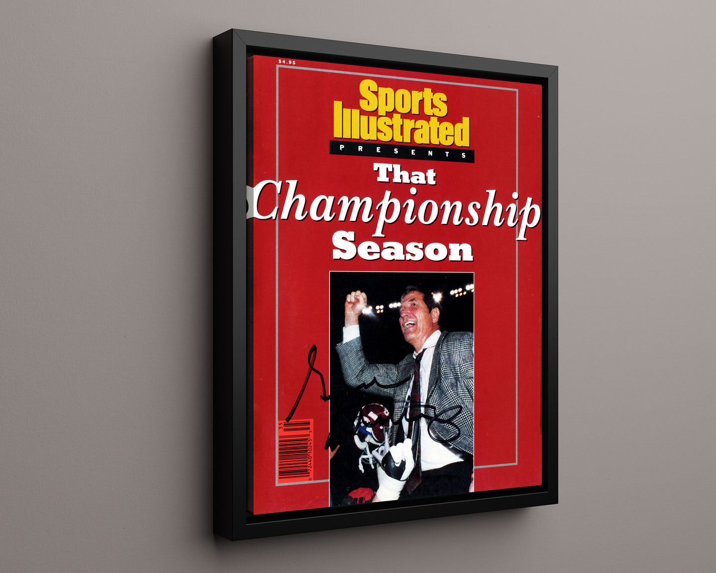 Alabama Autograph SI Print - Gene Stallings - That Championship Season