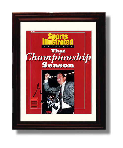 Alabama Autograph SI Print - Gene Stallings - That Championship Season