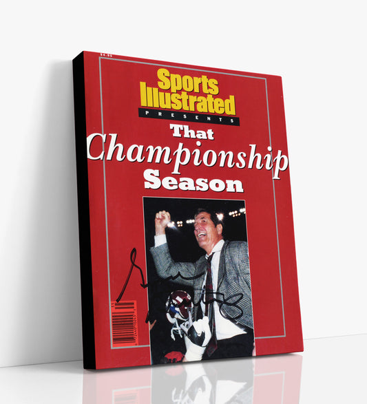 Alabama Autograph SI Canvas - Gene Stallings - That Championship Season