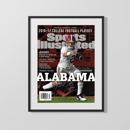Alabama Autograph SI Print - Jalen Hurts - Playoff Machine