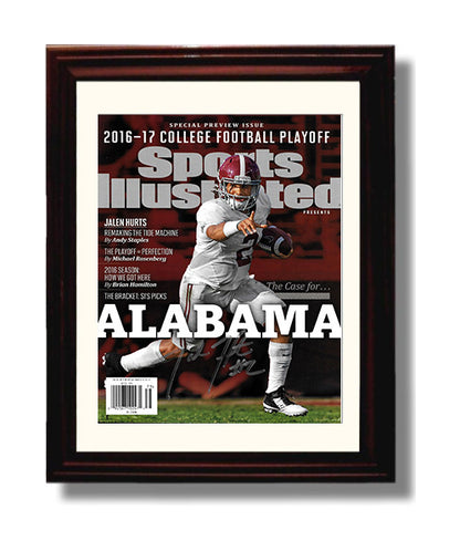 Alabama Autograph SI Print - Jalen Hurts - Playoff Machine