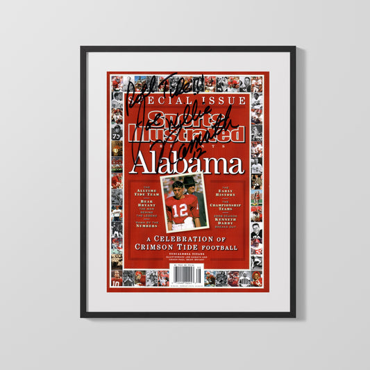 Alabama Autograph SI Print - Joe Namath - Crimson Tide Legend