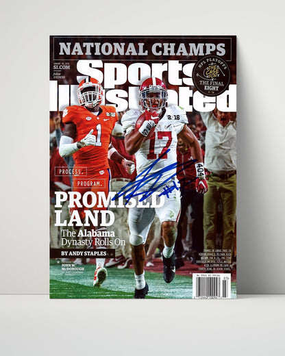 Alabama Autograph SI Print - Kenyan Drake - Promised Land - The Dynasty Rolls On College FSPrints Poster 16x20
