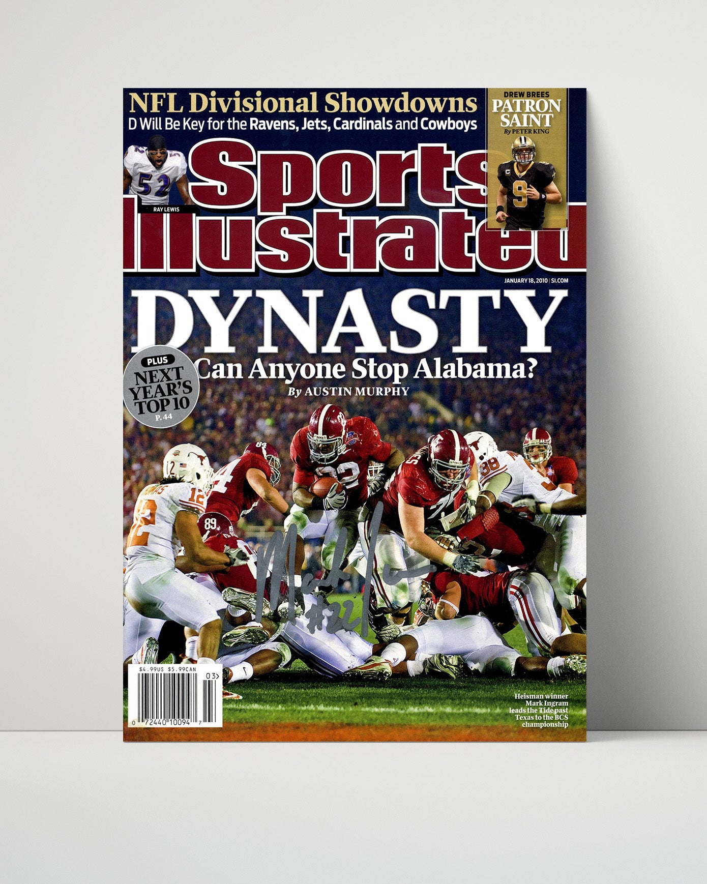 Alabama Autograph SI Print - Mark Ingram - Pride of the Tide