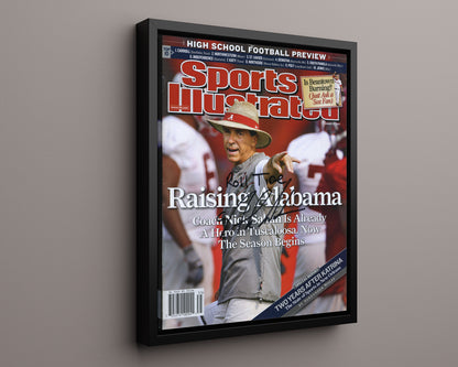 Alabama Autograph SI Print - Nick Saban - Raising Alabama