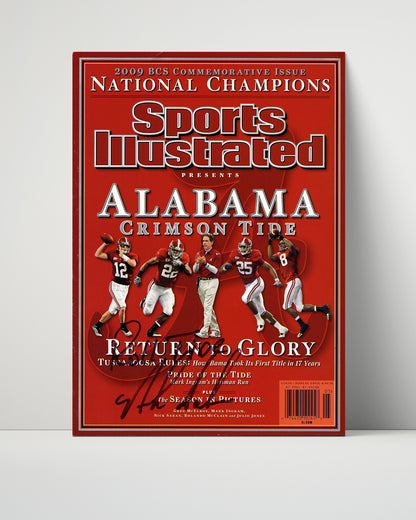 Alabama Autograph SI Print - Nick Saban - Return to Glory 2009