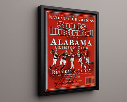 Alabama Autograph SI Print - Nick Saban - Return to Glory 2009
