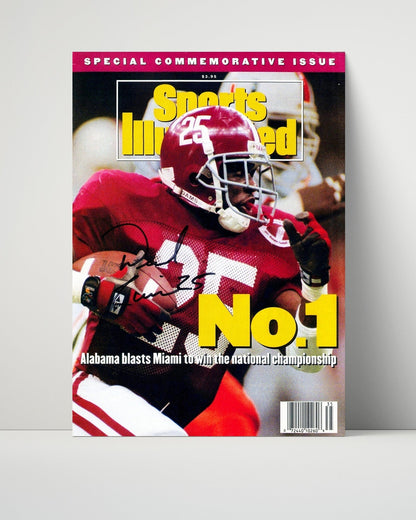 Alabama Autograph SI Print - Sherman Williams 1992 - National Glory College FSPrints Poster 16x20