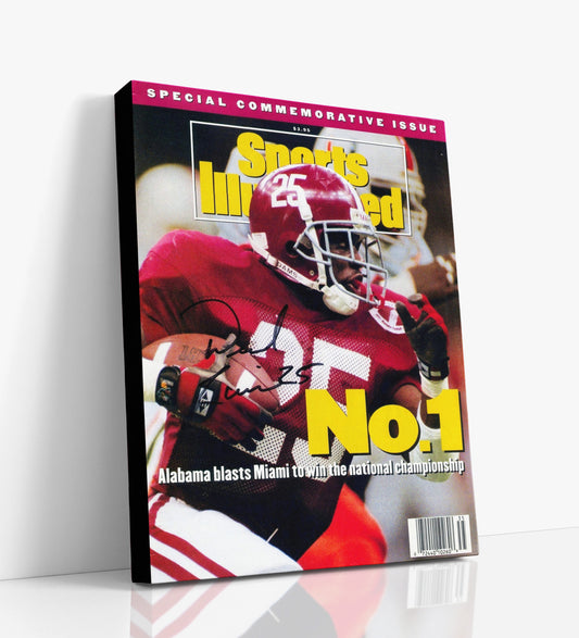 Alabama Autograph SI Canvas - Sherman Williams 1992 - National Glory