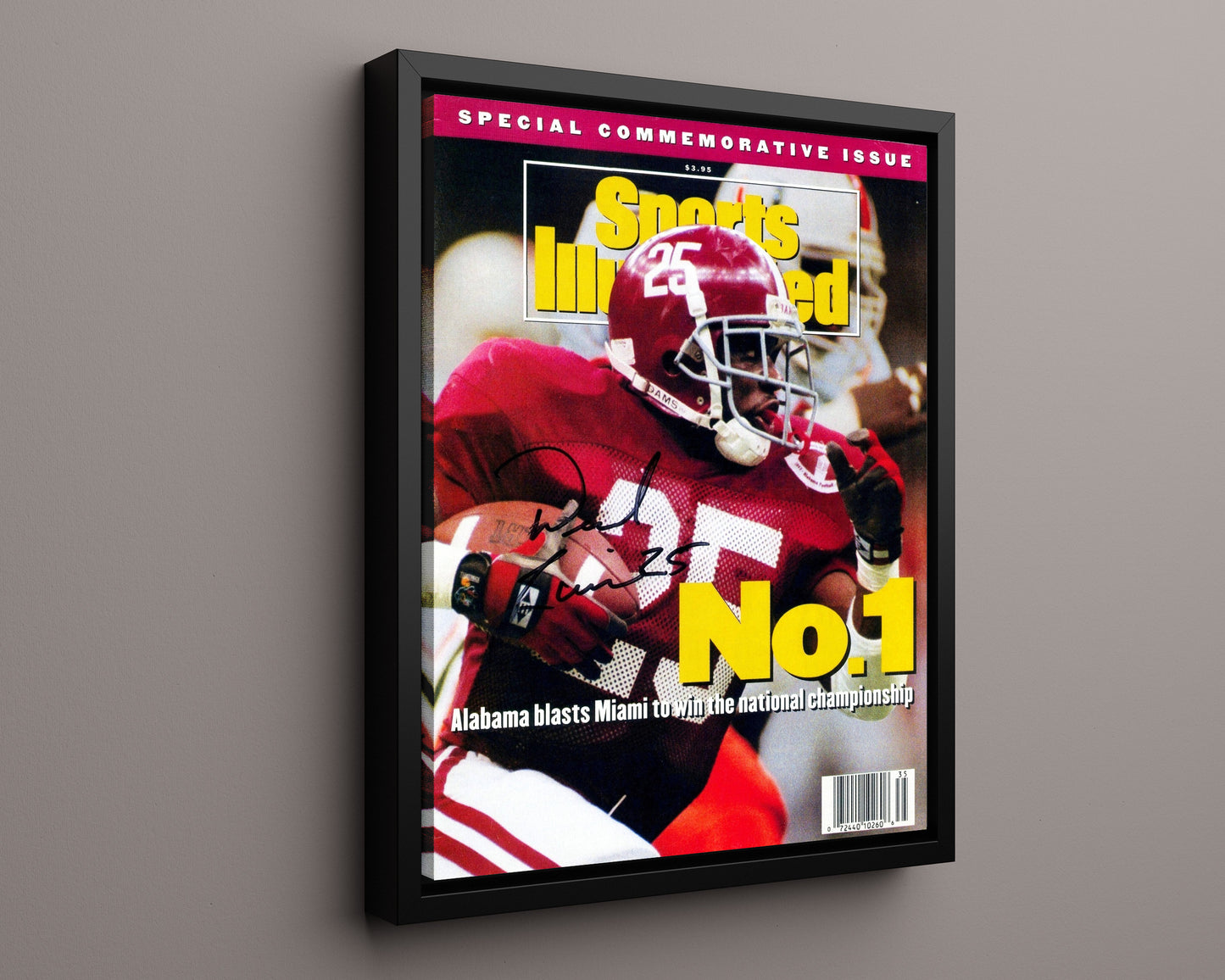 Alabama Autograph SI Print - Sherman Williams 1992 - National Glory